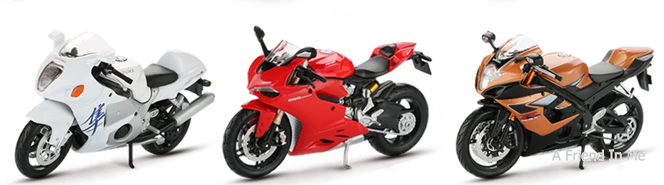 Maisto 1:12 Игрушечная модель мотоцикла H2R 1199 Panigale GSXR 750 YZF R1 CBR 600RR гоночный мотоцикл коллекция детских игрушек