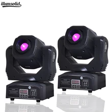 2 шт. Горячая мини-прожектор 60 Вт Светодиодный светильник с подвижной головкой с пластиной гобо и цветной пластиной, высокая яркость 60 Вт Мини светодиодный светильник DMX512