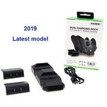 Высокое качество двойной зарядной док-станции контроллер зарядное устройство+ 2 шт перезаряжаемые батареи для xbox ONE перезаряжаемые батареи