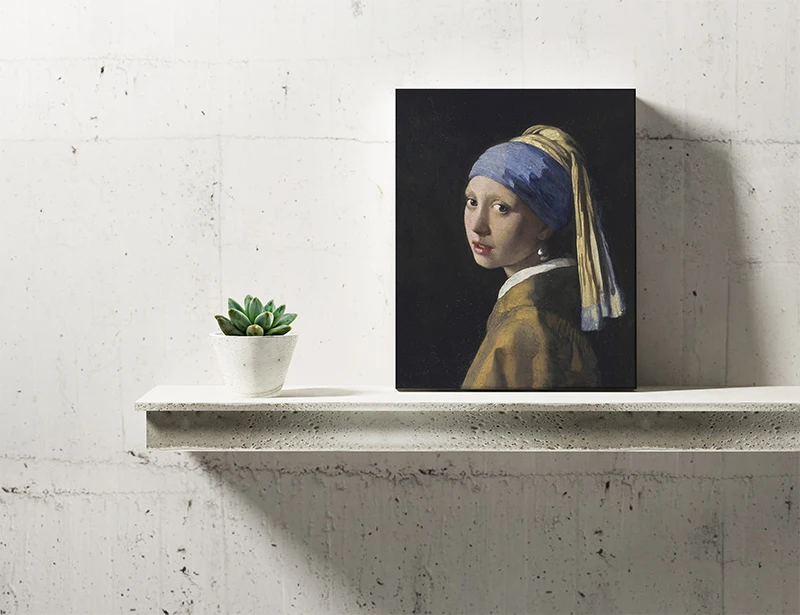 Девушка с жемчужной серьгой от Johannes Vermeer стены искусства холст плакат и печать холст Картина декоративная картина для домашнего декора