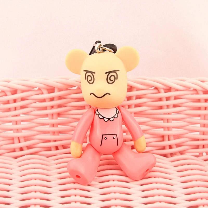 Bomgom мультфильм Popobe хмурый Медведь Момо винил пластик брелок для ключей сумка украшения кулон Детские игрушки кукольный брелок K049-y