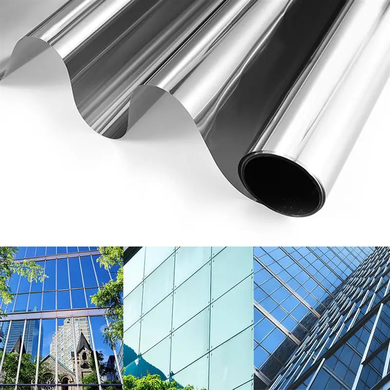 1M 2M*50CM Silver Waterproof Wall Sticking Films Office Door Home