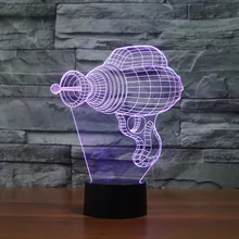 [Семь Neon] электродрель акрил 7 Цвета настольная лампа 3D светодиодный светильник ночник тысячелетия сокол свет