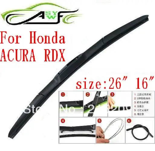 Free shipping auto car windshield wiper blade For Honda ACURA RDX Hook