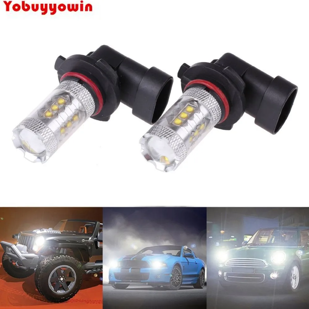 

2Pcs 9006 HB4 9005 CREE XB Chips Feux de d Ampoule LED 80 W Voiture Lumiere Phare Phare antibrouillard Signal ampoules DC12 V