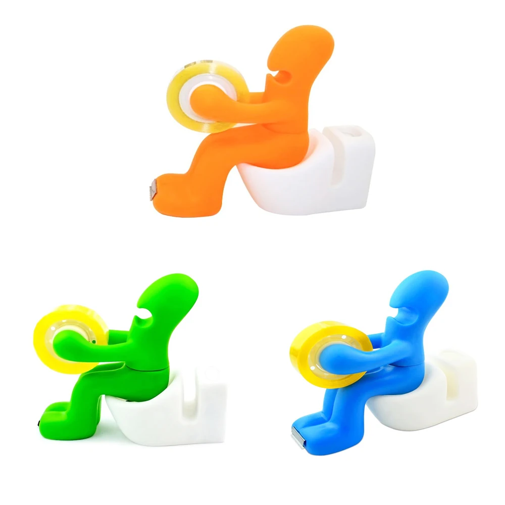 

XRHYY Multi-Functional Office Stationery Desk Accessory Holder Storage Tape Dispenser Pen Memo Bracket Paper Clip Distributor