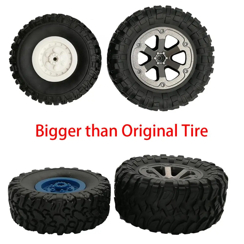 

4Pcs 1/16 Scale RC Car Rubber Wheel Rim Tire Tyre Part for WPL B-14 JJRC FY001 Model Car Off-Road Buggy Car Toys Accessories
