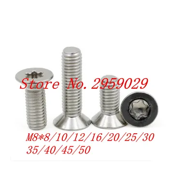 

20pcs Torx Flat Head M8*10/12/16/20/25/30/35/40/45/50 M6 A2 Stainless Steel Torx Countersunk Flat Head Screw Screws