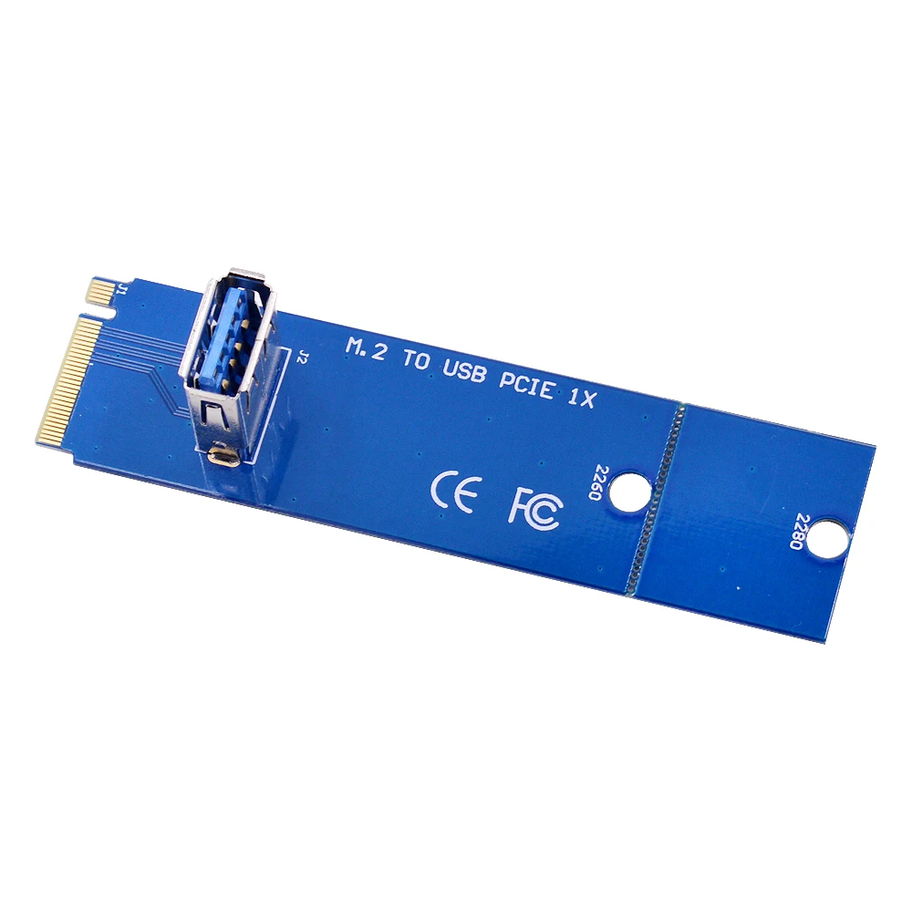 10pcs NGFF M.2 to USB 3.0 Transfer Card M2 to USB3.0 Adapter for PCI-E Riser Card for PCI Express 1X 16X Converter