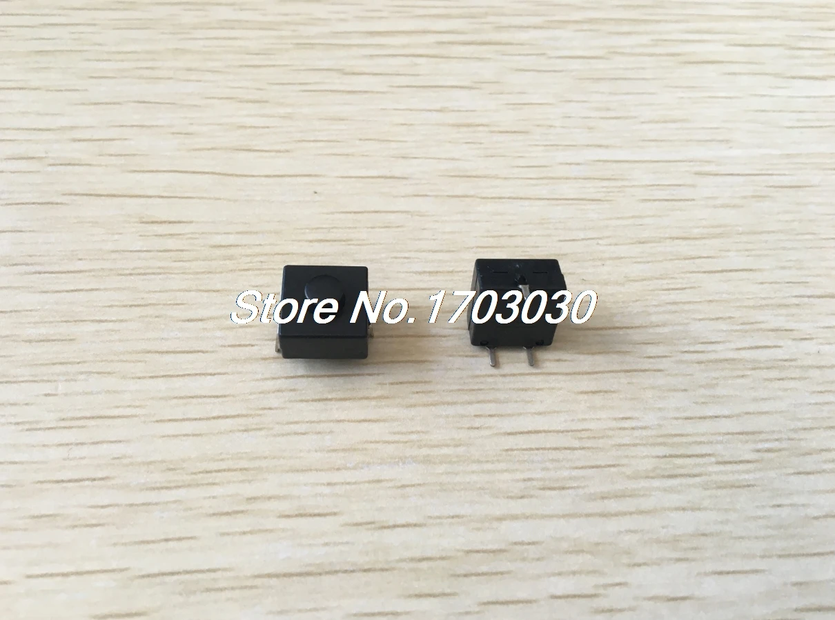 

10 Pcs Vertical 3 Pins Square Latching Push Button Switch for Electric Torch