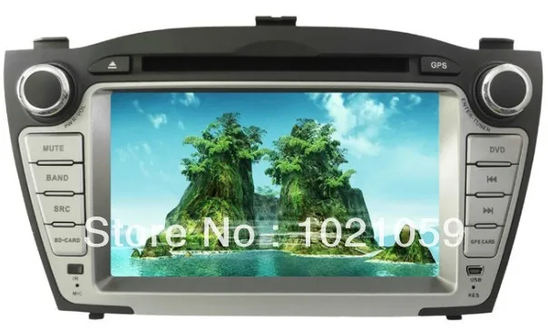 Best Free shipping car gps dvd for hyundai ix35 with multi osd language steering wheel control rear view camera input 0