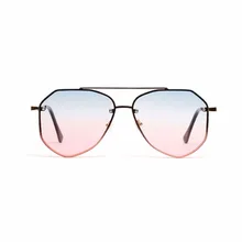 Мужские и женские ретро круглые солнцезащитные очки, женские брендовые дизайнерские роскошные розовые винтажные зеркальные многоугольные солнцезащитные очки