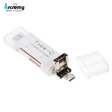 Ascromy 3 в 1 OTG type-C USB C Micro USB кардридер адаптер для нового Apple iPad Pro 11 12,9 дюймов iPadpro USBC аксессуары