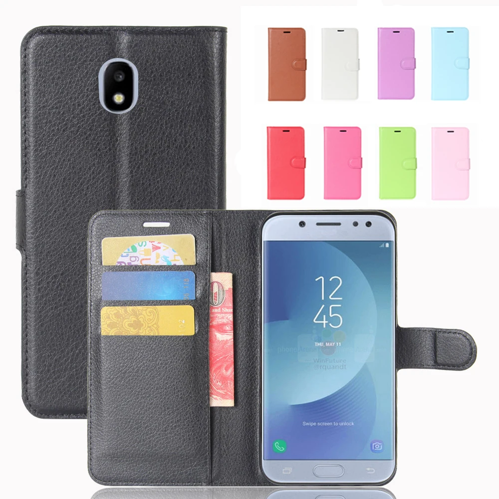 Flip Case for Samsung J7 2017 Wallet Leather Cover For Galaxy J7 (2017) J730F J7 Pro 5.5" Stand