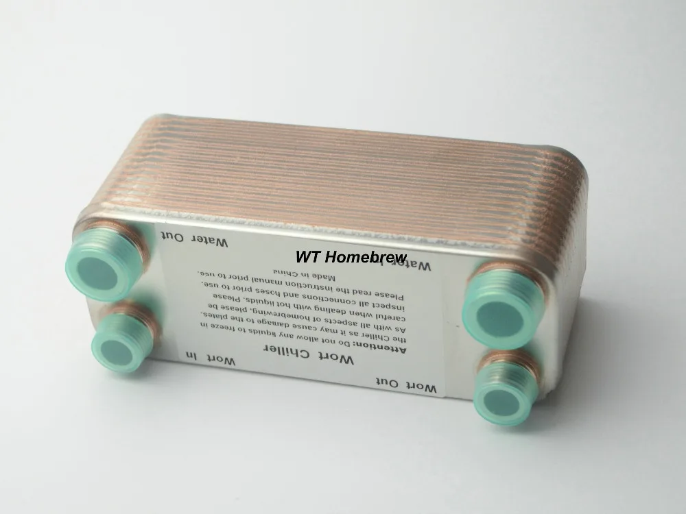 New 30 Plate Wort Chiller, Stainless Steel 304, home Brewing Chiller,1/