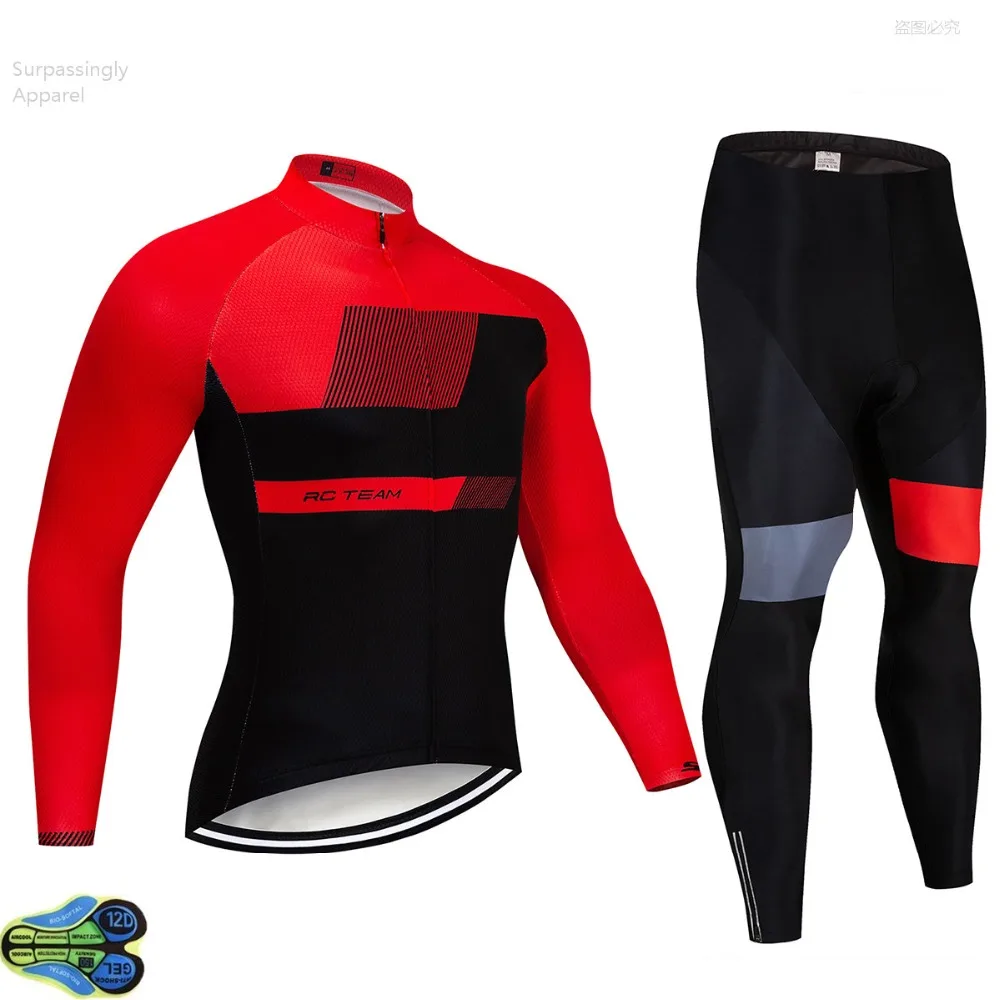 Pro Racing Team с длинным рукавом Vélo 2019 Ropa Ciclismo Mujer осень-весна велосипедная одежда Костюмы Велосипедное трико комплект