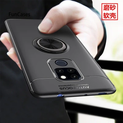 Для huawei mate 20 Pro роскошный мягкий Силиконовый Стенд кольцо противоударный
