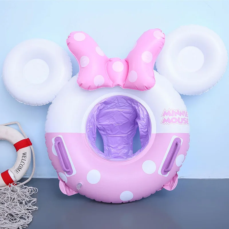 

Rooxin Baby Swimming Ring Pool Float Mickey Mouse Inflatable Swimming Circle Pool Toys Floating Ring Swim Seat Beach Party