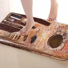 Руины Стиль Коврик для ванной комнаты, смешной Противоскользящий коврик для ванной, занавески для душа s аксессуары, соответствующие вашей душевой занавеске