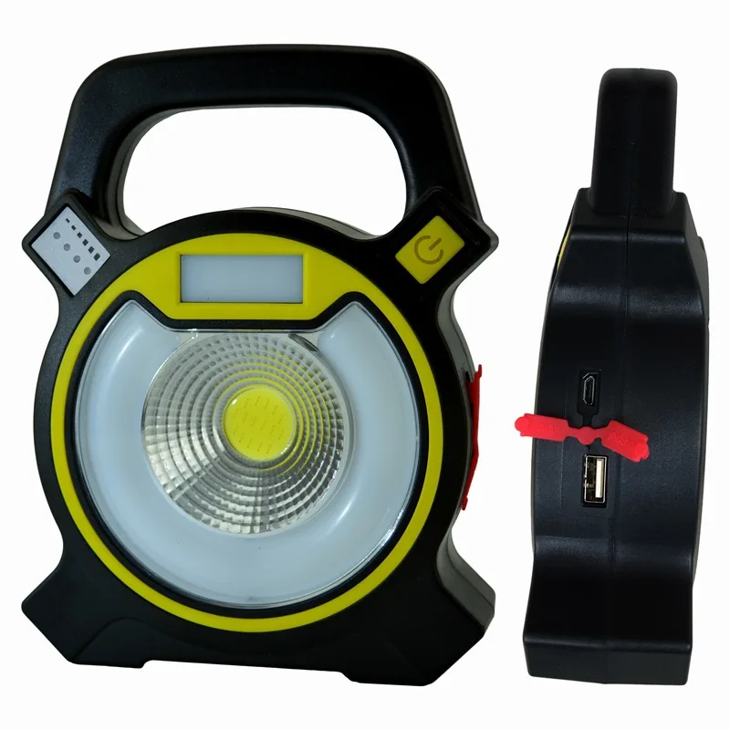 

COB+LED Portable Outdoor Camping Lamp Maintenance Red Blue Light 18650 USB Lithium Battery Charging Function