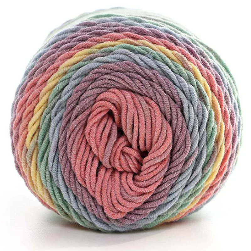 

Urijk Natural Soft Silk Milk Cotton Yarn Thick Yarn Knitting Lover Scarves Knitting Wool Crochet Yarn Weave Thread DIY Sweater