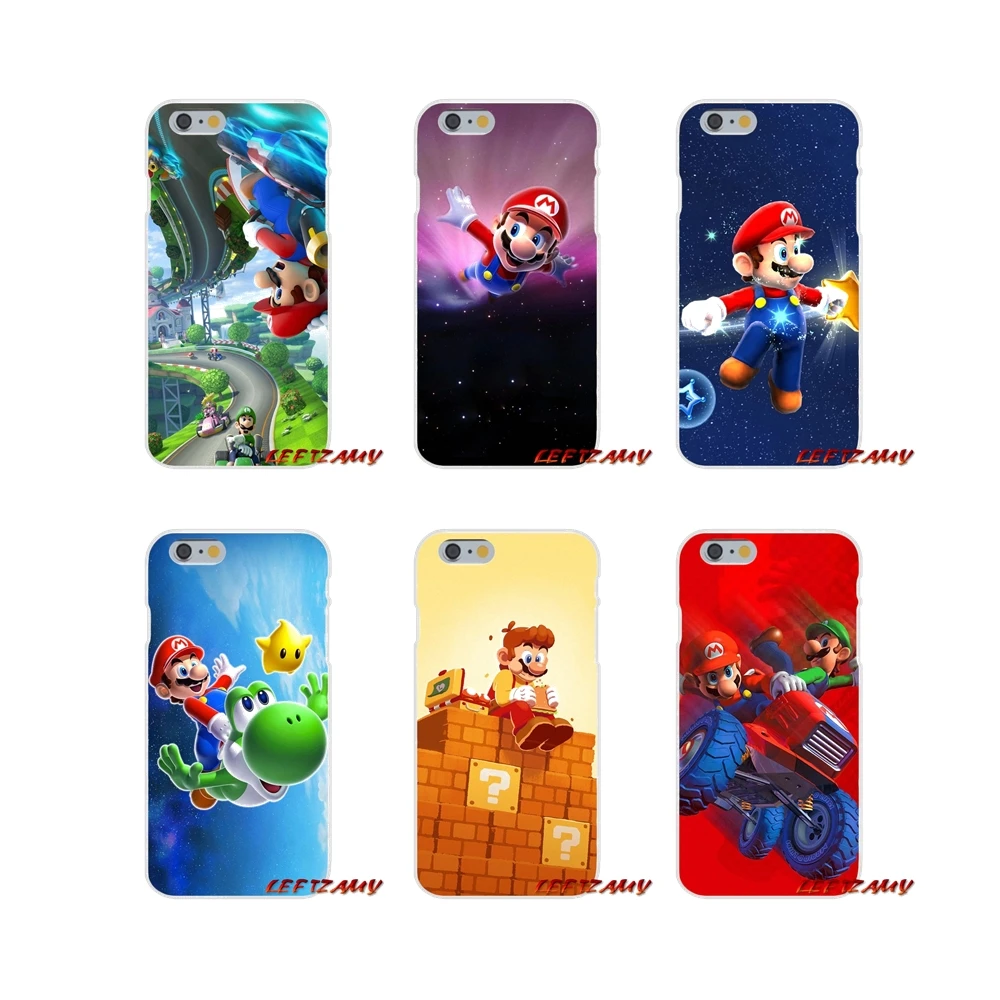 

Super Marios Bros Games Flexible For Samsung Galaxy S4 S5 MINI S6 S7 edge S8 S9 S10 Plus Note 3 4 5 8 9 Accessories Shell Covers