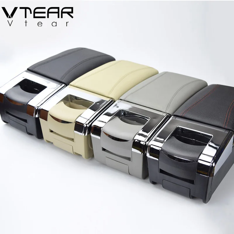 Vtear для Ford Ka+ Plus аксессуары автомобильный подлокотник кожаный подлокотник вращающийся ящик для хранения автомобиля-Стайлинг модификация автомобиля-Стайлинг авто подлокотник для авто