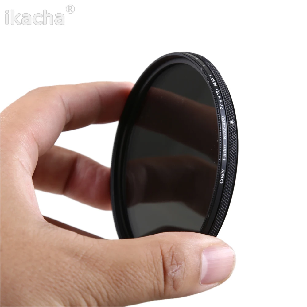 

Slim ND2-400 Neutral Density Fader Variable ND filter Adjustable For Canon Nikon Sony 49/52/55/58/62/67/72/77/82mm