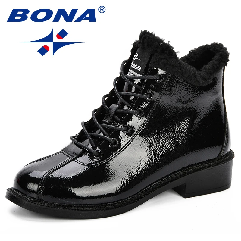 US $27.78 Bona New Women Snow Boots Platform Warm Plush Classic High Top Round Toe Flat Comfortable Casual Shoes Sneakers Zapatos De Mujer