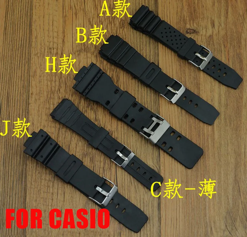 Negras Correas 12mm14mm16mm18mm20mm Casio Reloj Silicona Correa Dw Deportivas Goma Hebilla 22mm Impermeable Para De ZiXuOPk