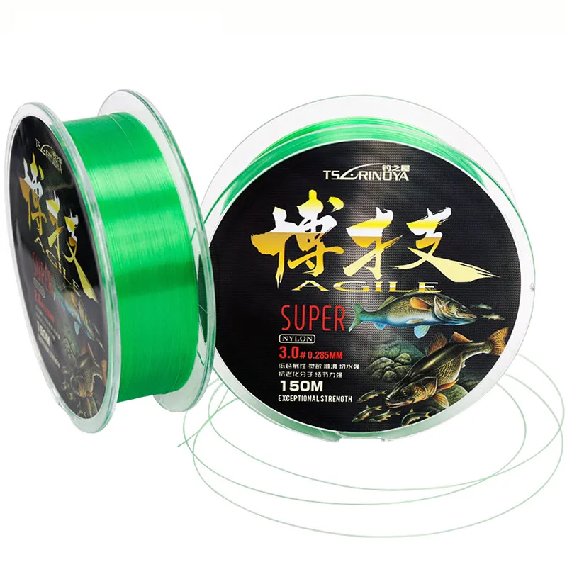 Однонитевая нейлоновая рыболовная леска TSURINOYA 150 м суперпрочная 1 0 #1 5 #2 #3 # для