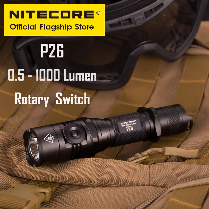 

NITECORE P26 copolymerized fiber Super Bright Tactical Flashlight Portable Strong Light Outdoor Flashlight