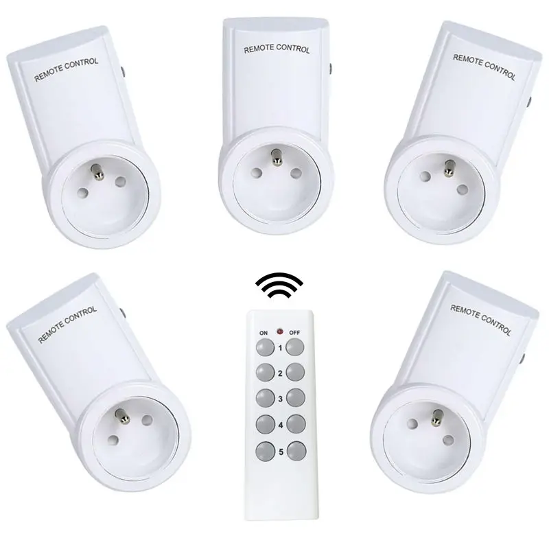 

Universal French Standard Socket Home Light Switch 433mhz RF Wireless Remote Control Socket Outlet Compatible Broadlink RM Pro+