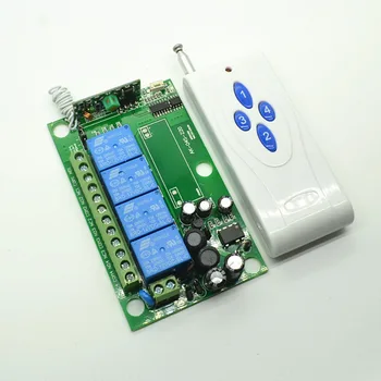 

AC85V- 220V 4CH RF Wireless remote control Learning code switches 100-1000M Long Distance remote switch