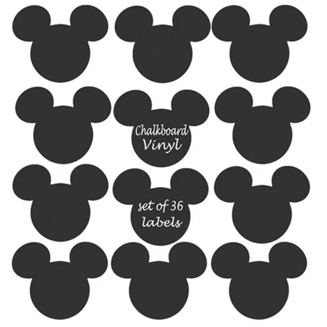 Mickey Mouse Vinyl Chalkboard Label ChalkBoard Stickers