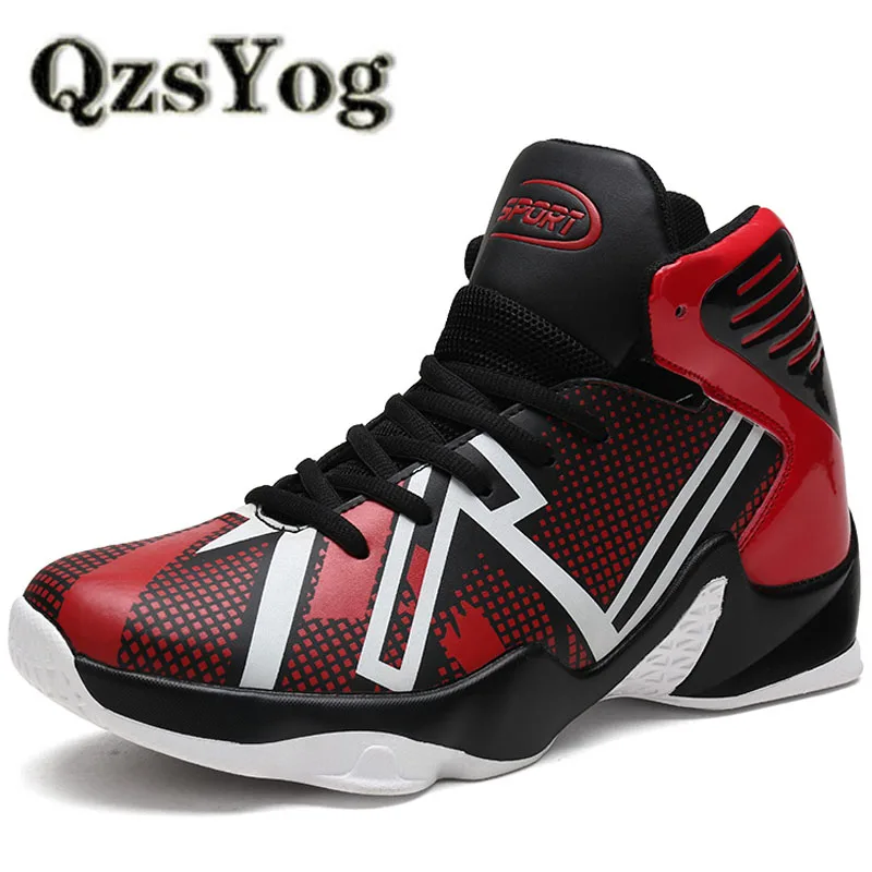 QzsYog Big Size 39 46 Men Basketball Shoes Air Cushion High Top ...