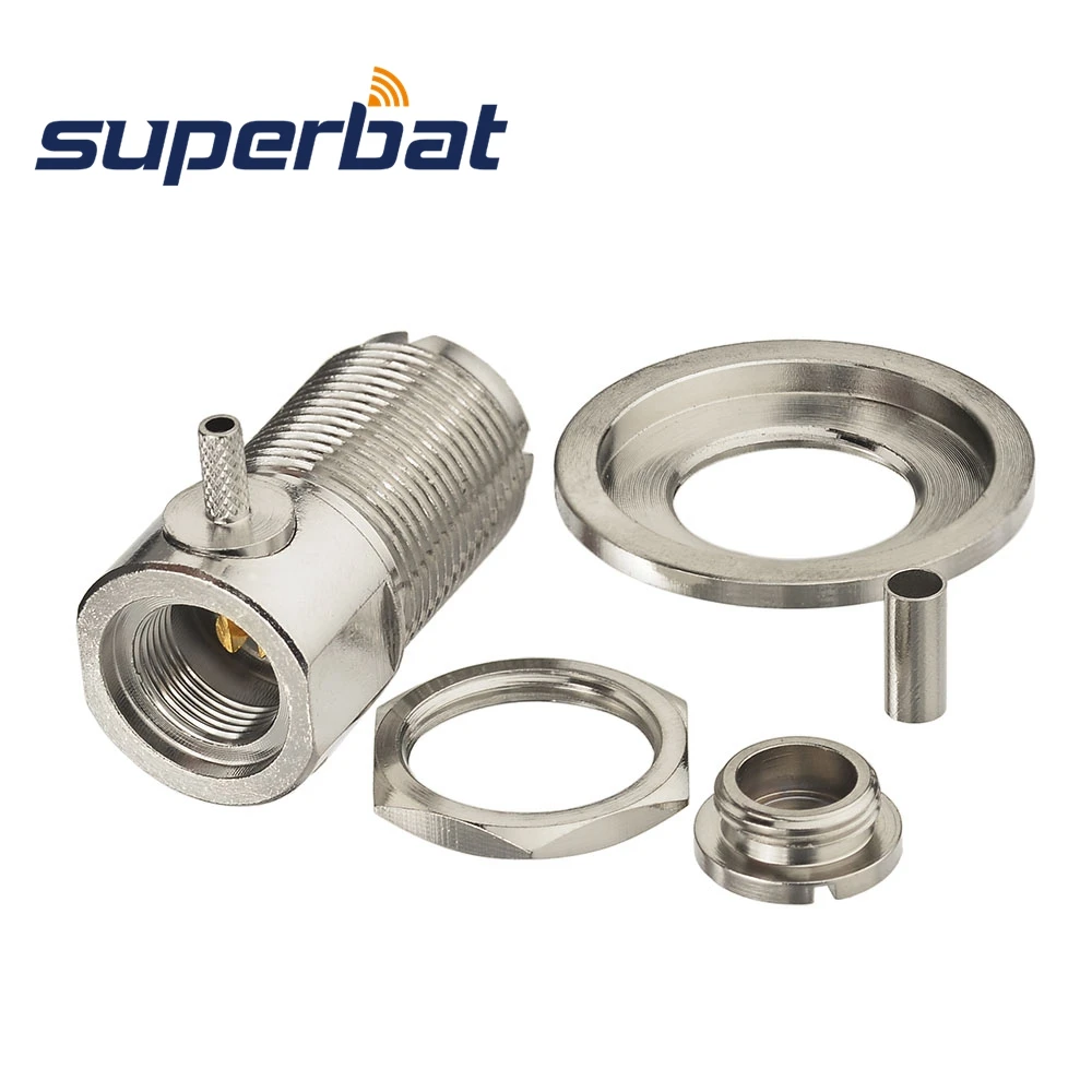 Superbat UHF гнездо припоя RF разъем SO239 правый угол для кабеля RG316, RG174, RG178, LMR100