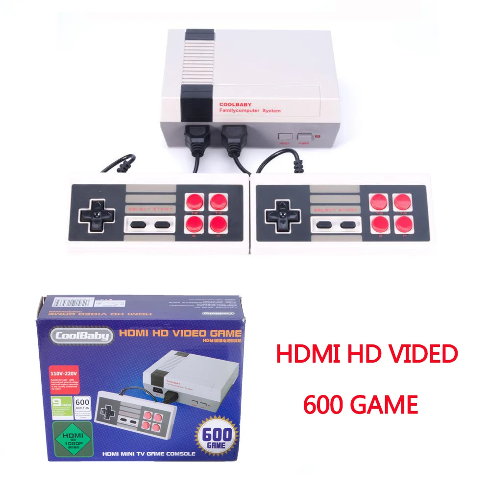 HDMI Классическая Мини ТВ игровая консоль Поддержка 8 бит Ретро видео встроенный 600