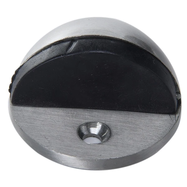 

1PC Metal Oval Door Stop Door Stopper Floor Doorstop Rubber Interior Holder Home