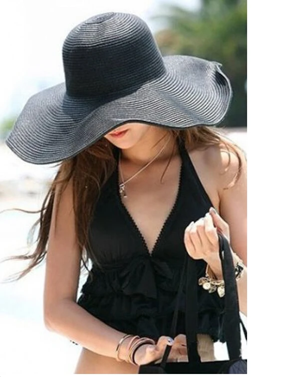 Mypf Women Cute Summer Straw Beach Hat Wide Large Brim Foldable Sun Mypf Women Cute Summer Straw Beach Hat Wide Large Brim Foldable Sun In Hats From S Clothing Accessories On Aliexpress Alibaba Group