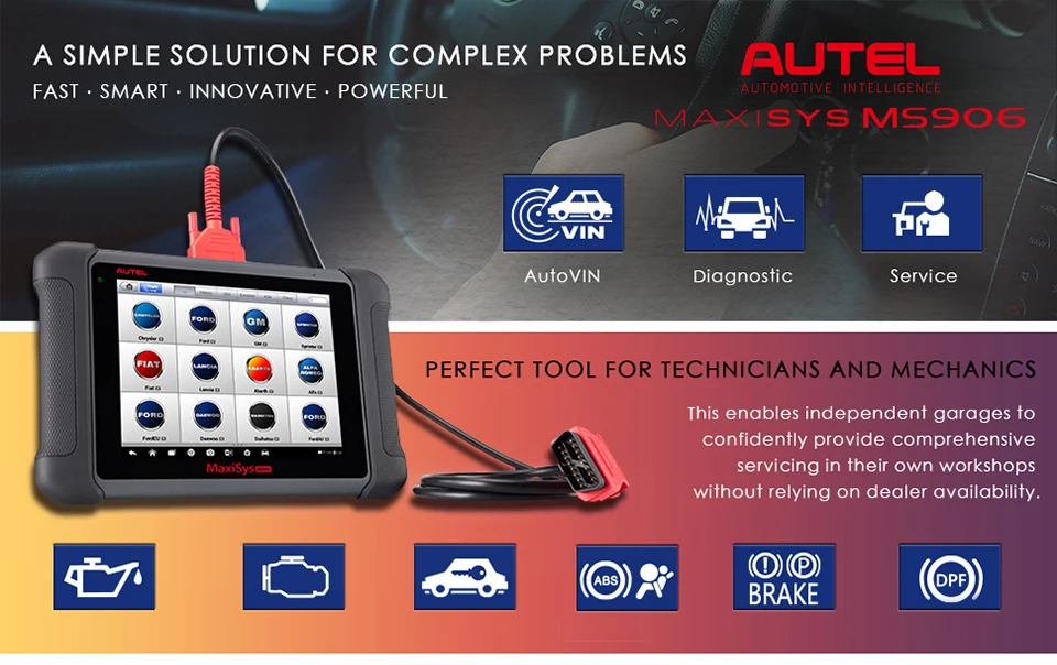 Autel Авто диагностический сканер Polo golf MaxiSys MS906 Android 4.0 BT/WI-FI Обновление от Autel MaxiDAS DS708 онлайн-обновление