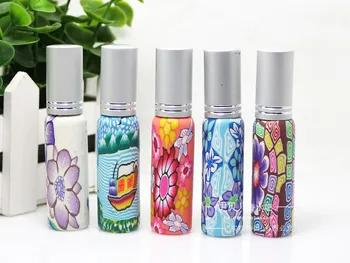 

New Fashion Empty 10ml portable small bottle polymer clay pump spray glass bottles 5pcs/lot