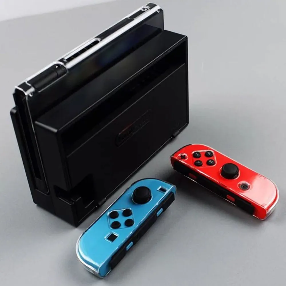 Clear Back Bag Protective Cover Case for Nintendo Switch NS NX Cases Cover for Nintend Switch Ultra Thin PC Transparent Bag
