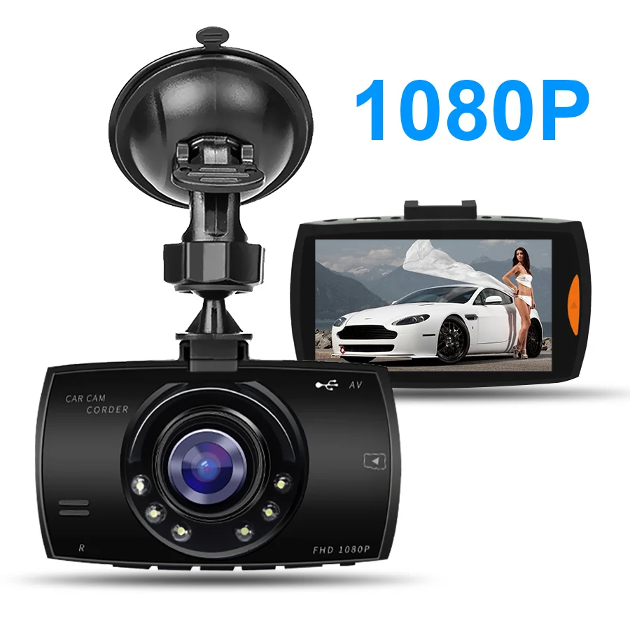 Full HD 1080P авто видеорегистратор Dashcam Dash камера Автомобильный видеорегистратор Dash камера для автомобиля dvr рекордер видео регистратор мини Автомобильный видеорегистратор - Название цвета: 1080 Black