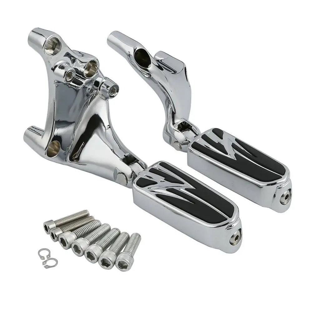 Moto Pedana W/Staffe Di Montaggio Per Harley Quaranta Otto Xl1200X 14-17 Di Ferro 883 Xl883N