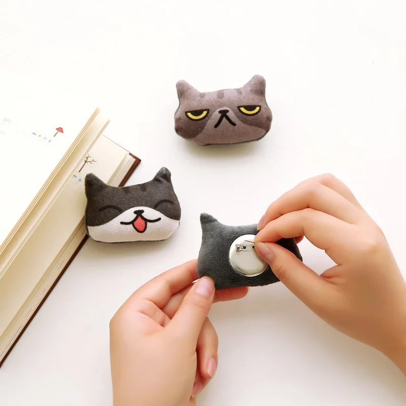 30 шт. SAN X аниме Неко Atsume Kutusita Nyanko Кот 3D стежков на каждые брошь плюшевые игрушки и