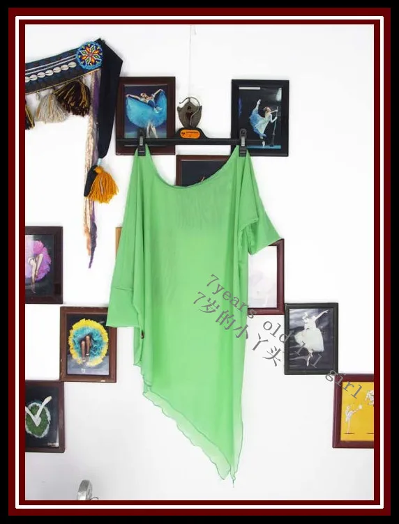 

Transparent thin belly dance Bat sleeve top CUF02
