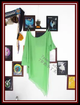 

Transparent thin belly dance Bat sleeve top CUF02