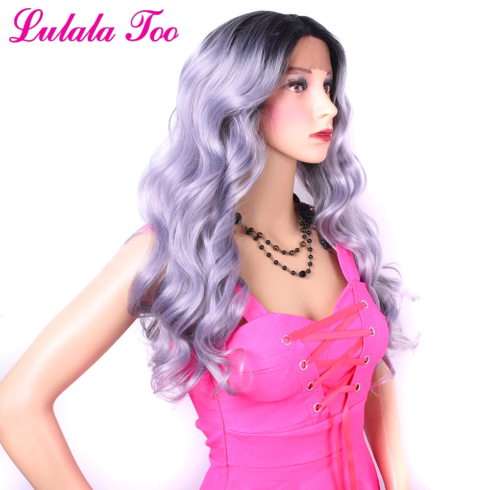 sliver lace front wig