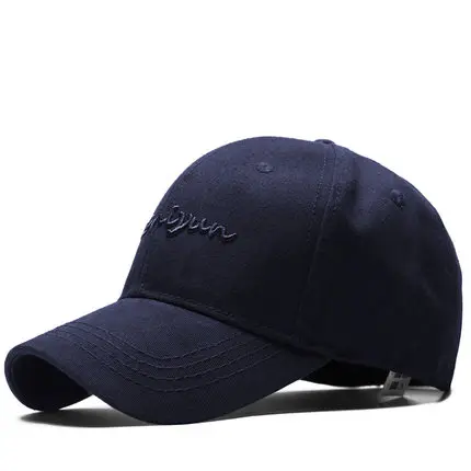 Мужская/Женская бейсбольная кепка с большой головкой 59-65 см, большой размер, дизайнерская Кепка с вышитыми буквами, черная/синяя кепка для папы s - Цвет: Bluebk